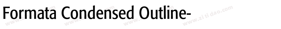 Formata Condensed Outline字体转换
